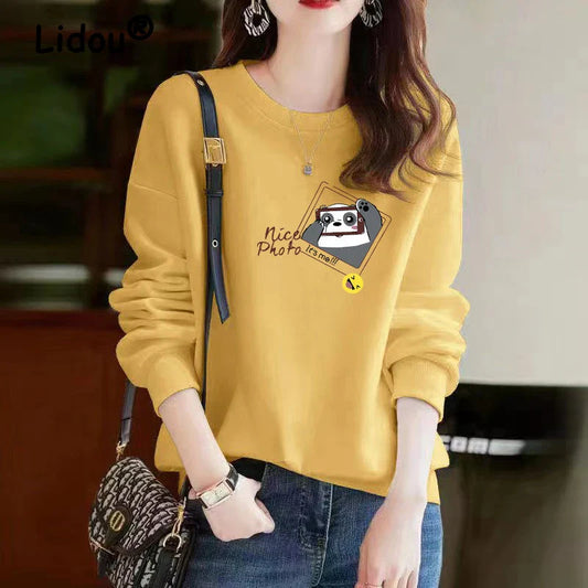 Panda Cat Print Long Sleeve